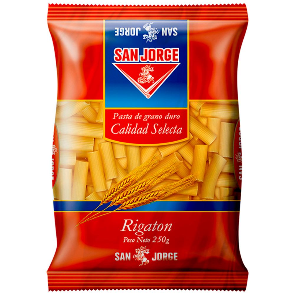 Fideo San Jorge Rigatoni Bolsa 250 g